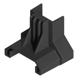 ClickFit EVO Trapezblech Endklemmenstütze schwarz