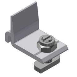 Eckhalter aus Alu. ValkPro+ mit Hamm.schraube+Kontermutter