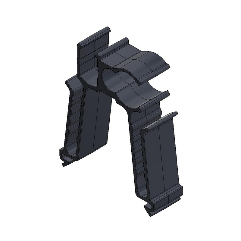 Kunststoff-Mehrkabelclip für Dachträger