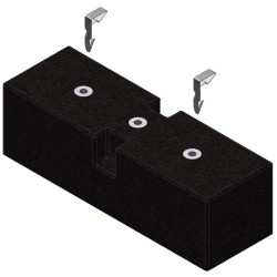 Kabelborbstützblock (inkl. 2x Befestigungsclip)