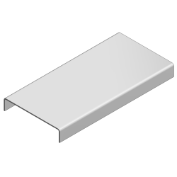 Deckel für Kabelkanal verz., B 50 mm, L 3000 mm