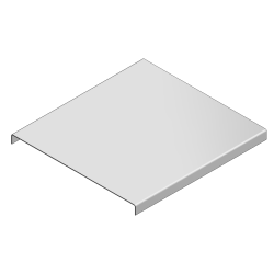 Deckel für Kabelkanal verz., B 150 mm, L 2000 mm