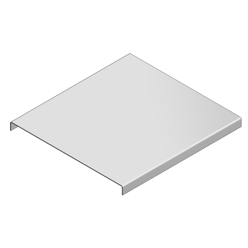 Deckel für Kabelkanal verz., B 150 mm, L 2000 mm