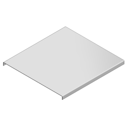 Deckel für Kabelkanal verz., B 200 mm, L 2000 mm