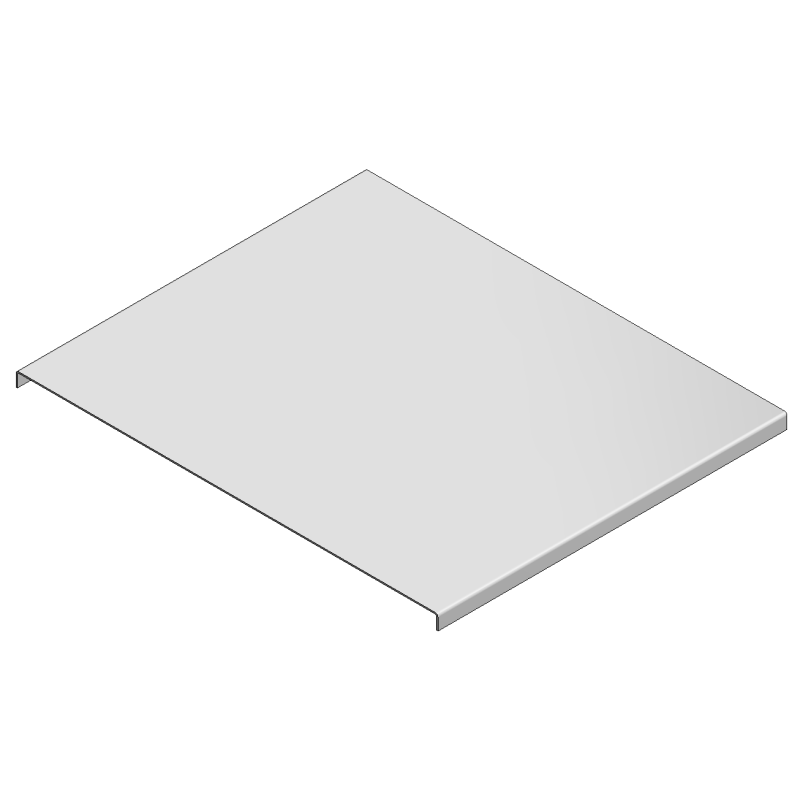 Deckel für Kabelkanal verz., B 300 mm, L 2000 mm